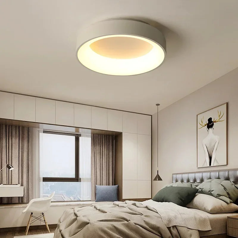 Round LED Ceiling Light - Modern Style - Acrylic and Iron Plafondlamp - Image 5
