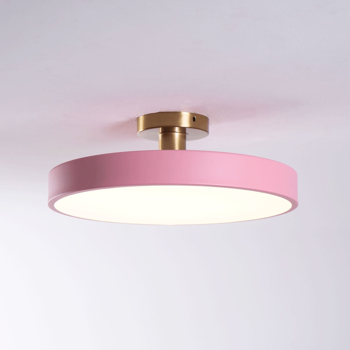 Round LED Flush Mount Ceiling Light - Modern Iron & Acrylic - Stylish Home Lighting - Image 10