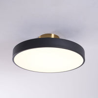 Round LED Flush Mount Ceiling Light - Modern Iron & Acrylic - Stylish Home Lighting