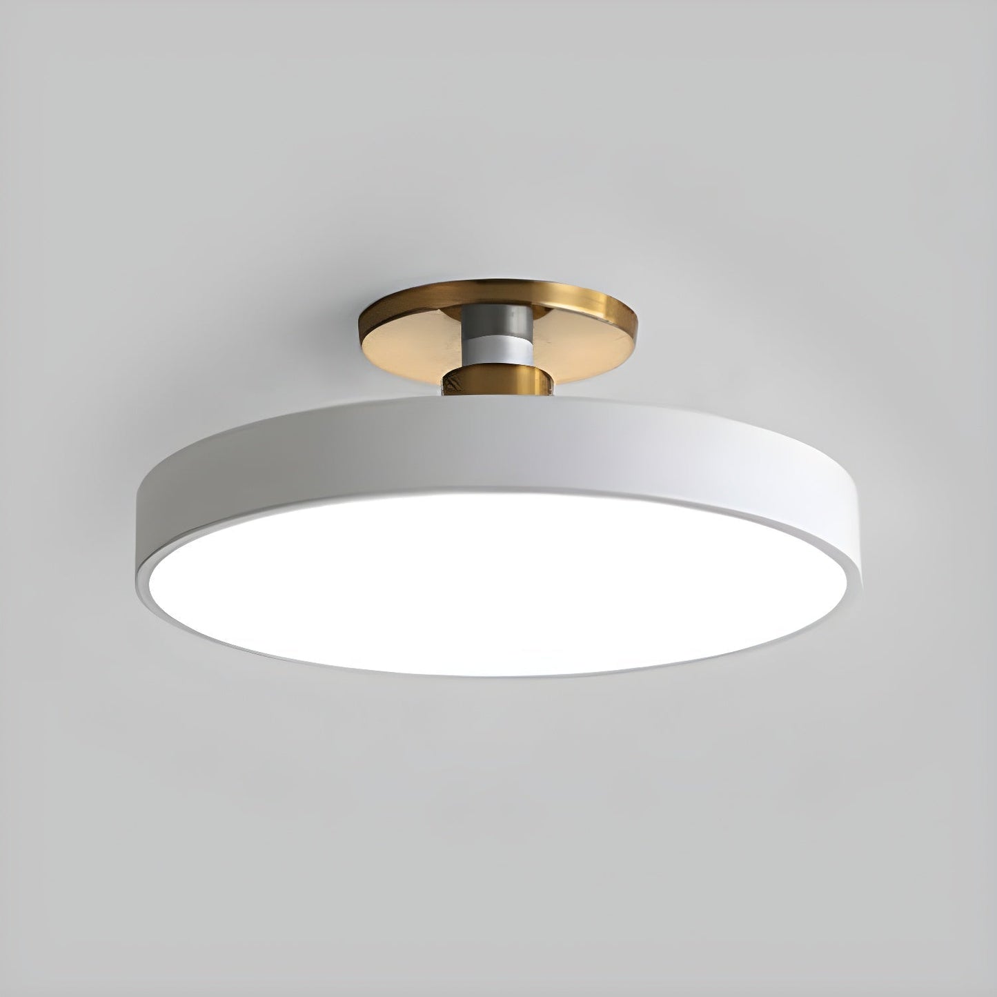 Round LED Flush Mount Ceiling Light - Modern Iron & Acrylic - Stylish Home Lighting - Image 6