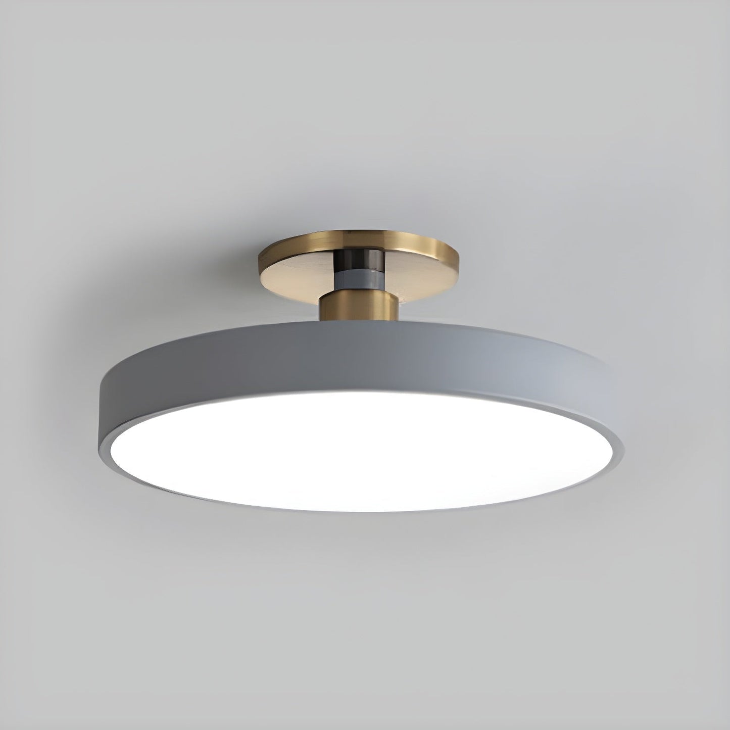 Round LED Flush Mount Ceiling Light - Modern Iron & Acrylic - Stylish Home Lighting - Image 7