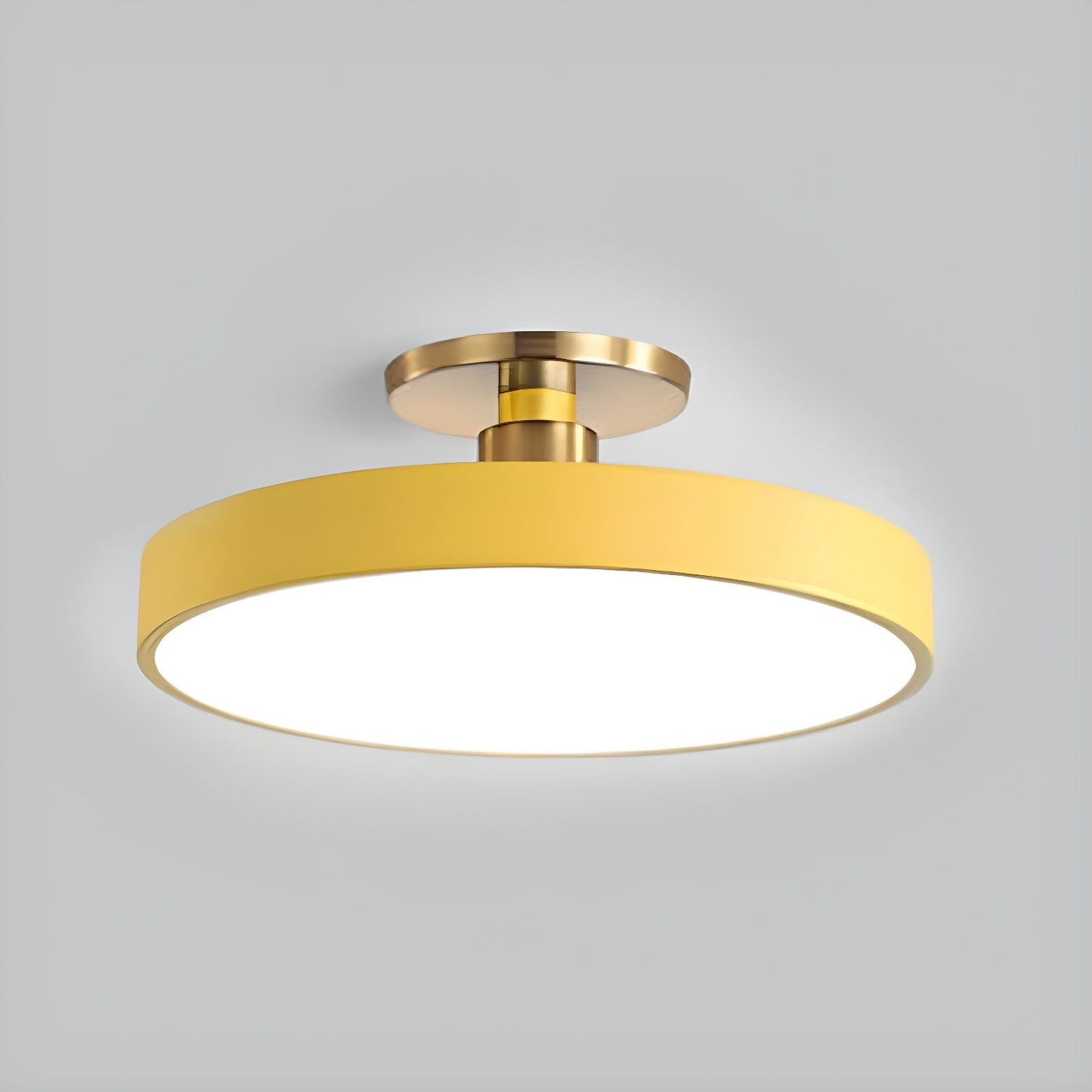 Round LED Flush Mount Ceiling Light - Modern Iron & Acrylic - Stylish Home Lighting - Image 8