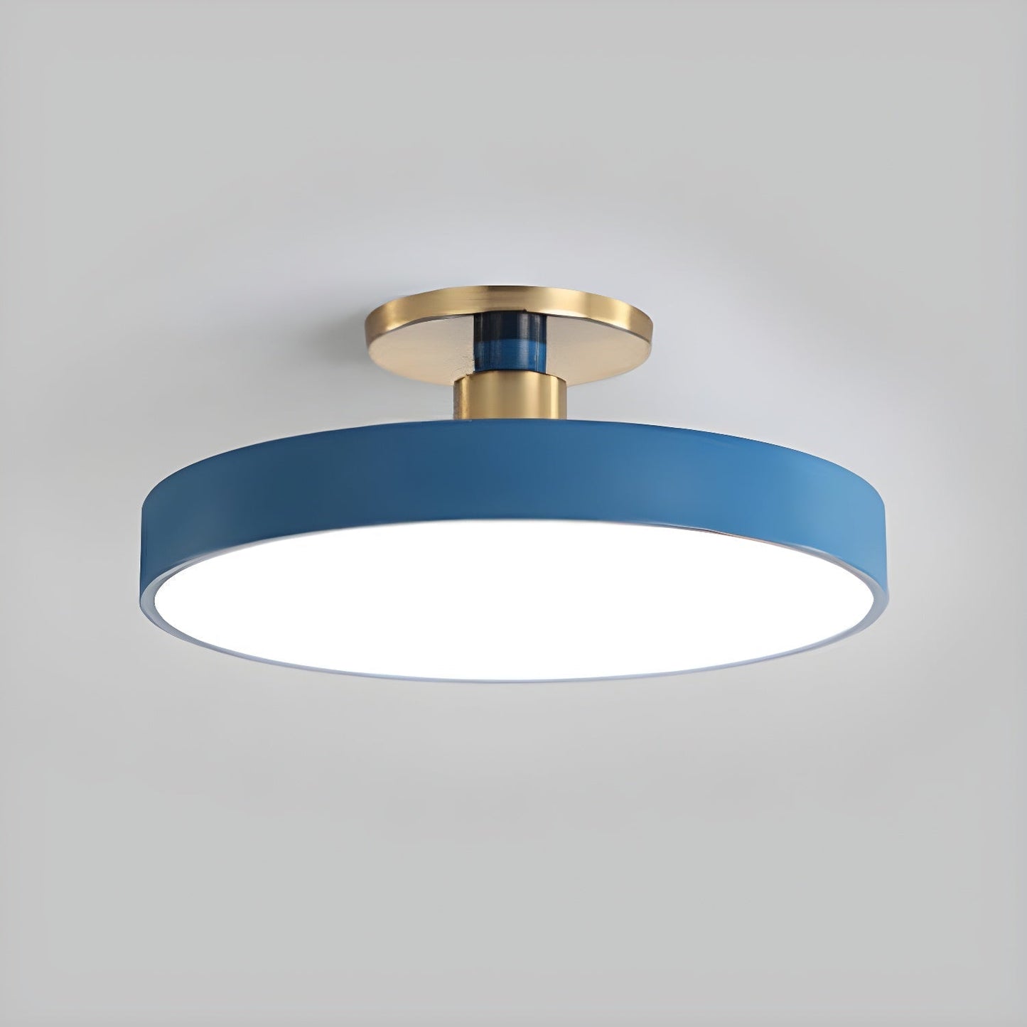 Round LED Flush Mount Ceiling Light - Modern Iron & Acrylic - Stylish Home Lighting - Image 9