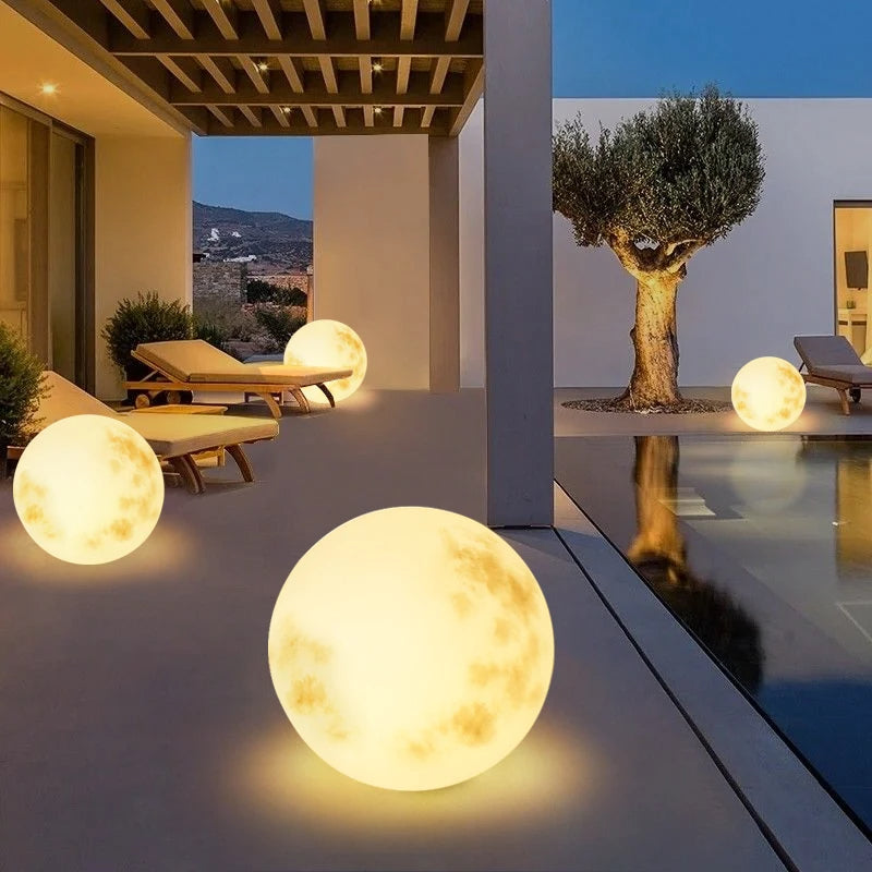 Round LED Garden Light - Rotationally Molded PE - Modern Outdoor Light - Image 3