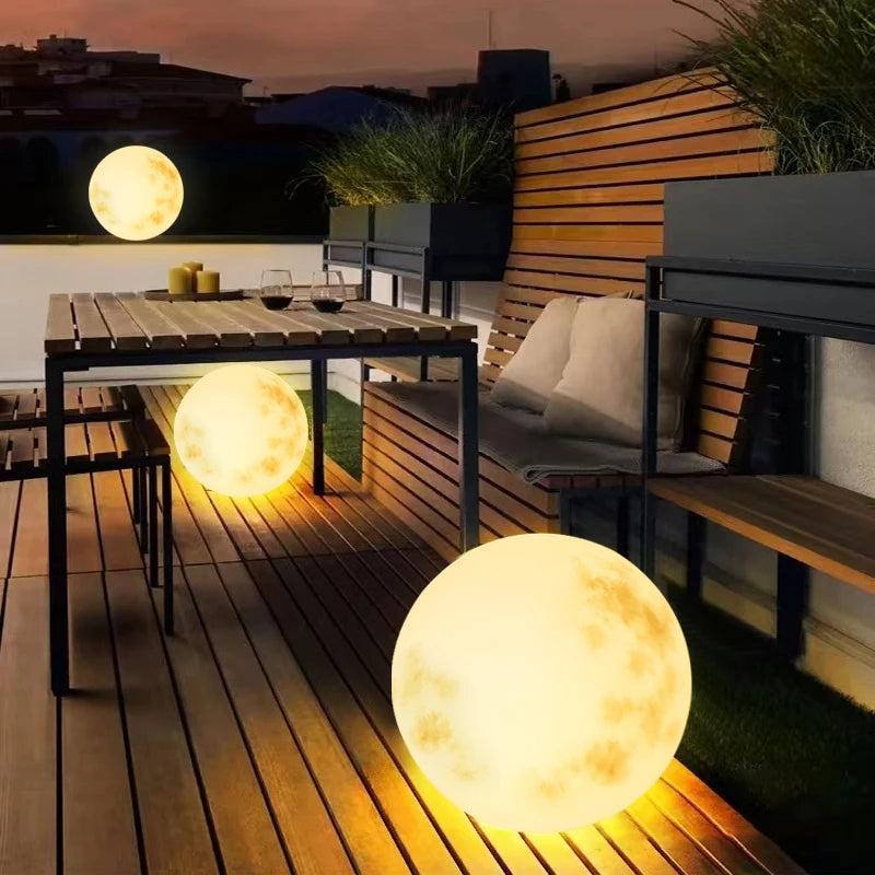 Round LED Garden Light - Rotationally Molded PE - Modern Outdoor Light - Image 5