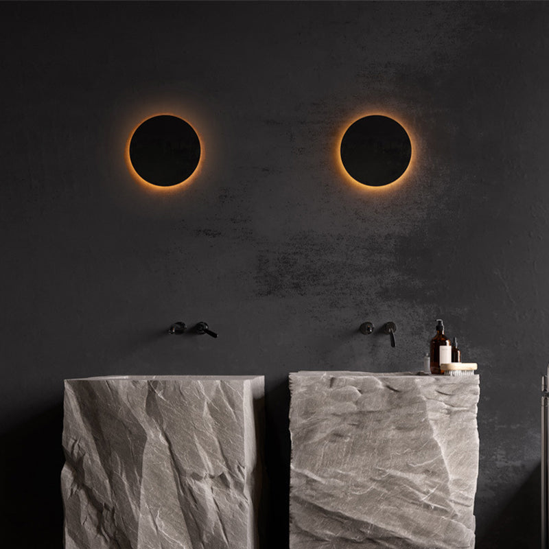 Round LED Wall Sconce - Stainless Steel - Modern Outdoor Wall Light - Image 5