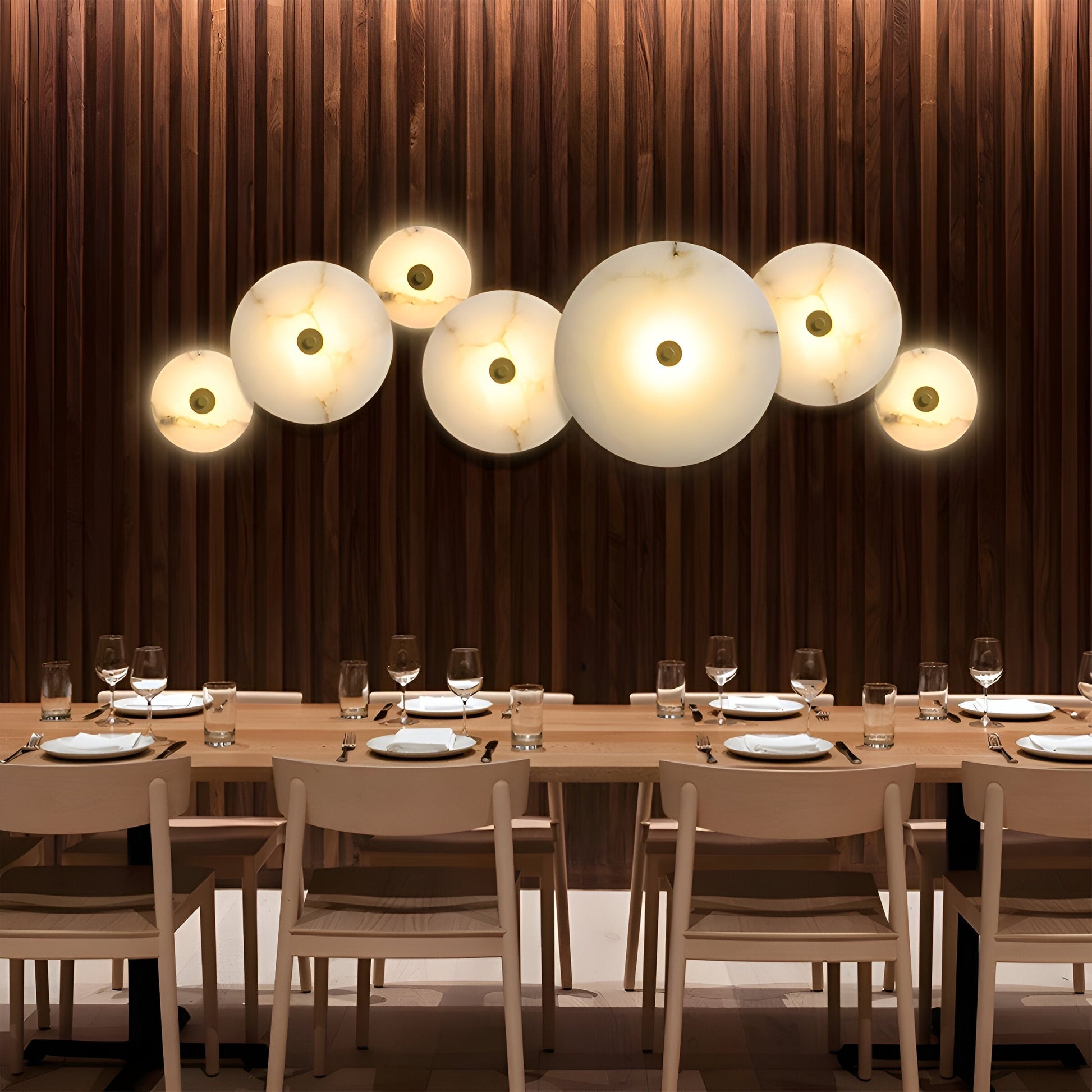 Round Marble LED Wall Light - Modern - Elegant Lighting Fixture - Image 5
