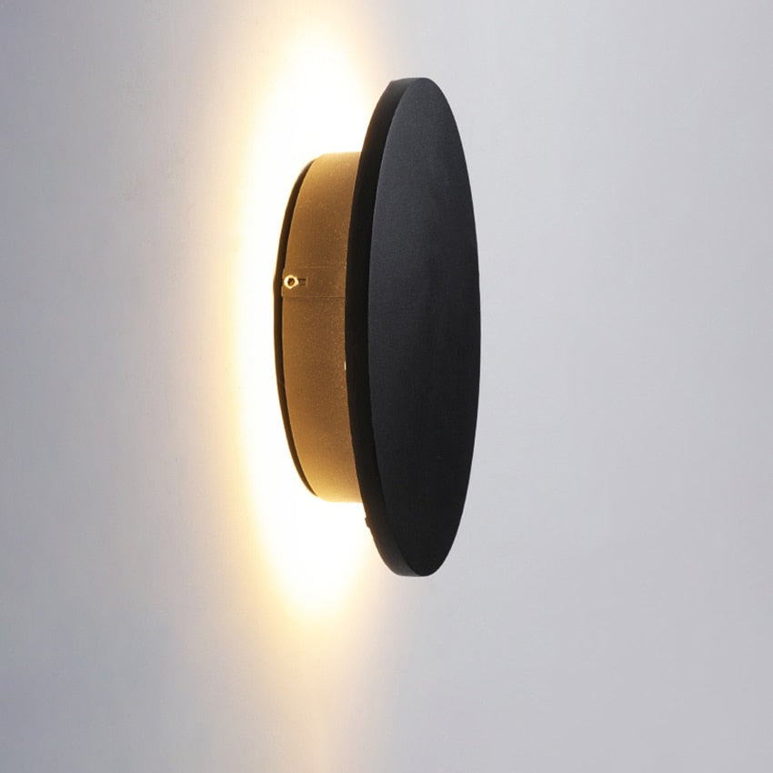 Round Outdoor Wall Light - Modern LED Fixture - Waterproof Stylish Design - Image 4