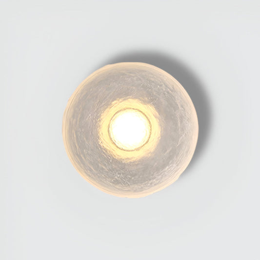 Round Resin Wall Sconce - Modern Minimalist LED Wall Lamp - Elegant Lighting Fixture - Image 1