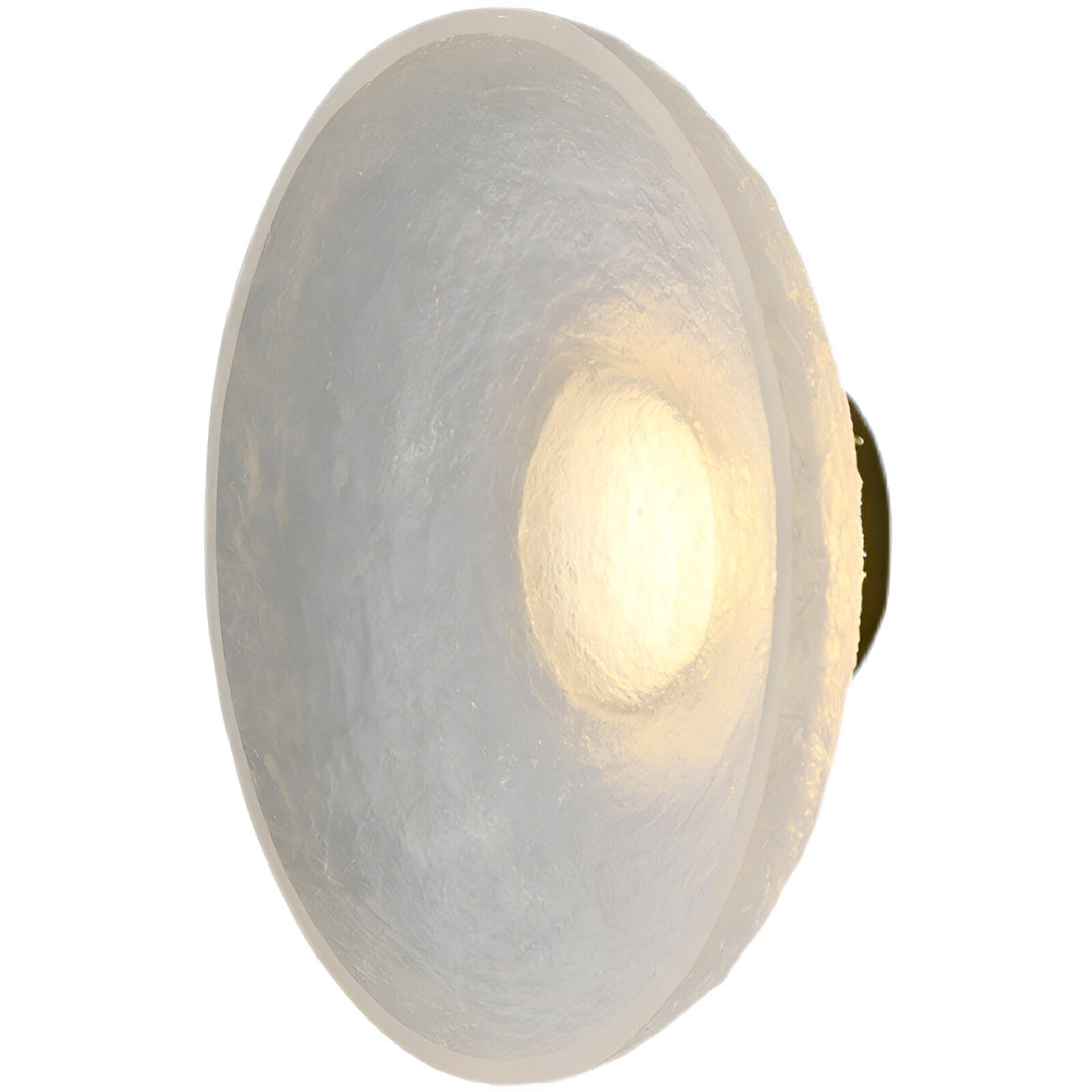 Round Resin Wall Sconce - Modern Minimalist LED Wall Lamp - Elegant Lighting Fixture - Image 2