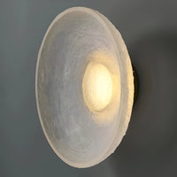 Round Resin Wall Sconce - Modern Minimalist LED Wall Lamp - Elegant Lighting Fixture