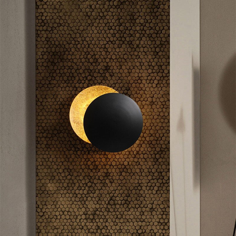 Round Wall Lamp - Modern Metallic Wall Light - Iron Sconce - Image 5