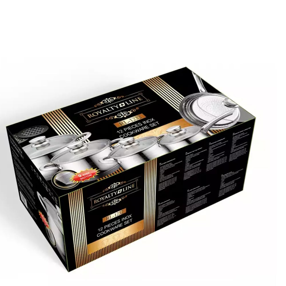 Royalty Line Stainless Steel Cookware Set (12 Pieces)
