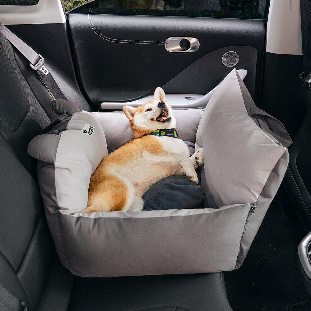Safe Dog Car Seat with Protective Cushions