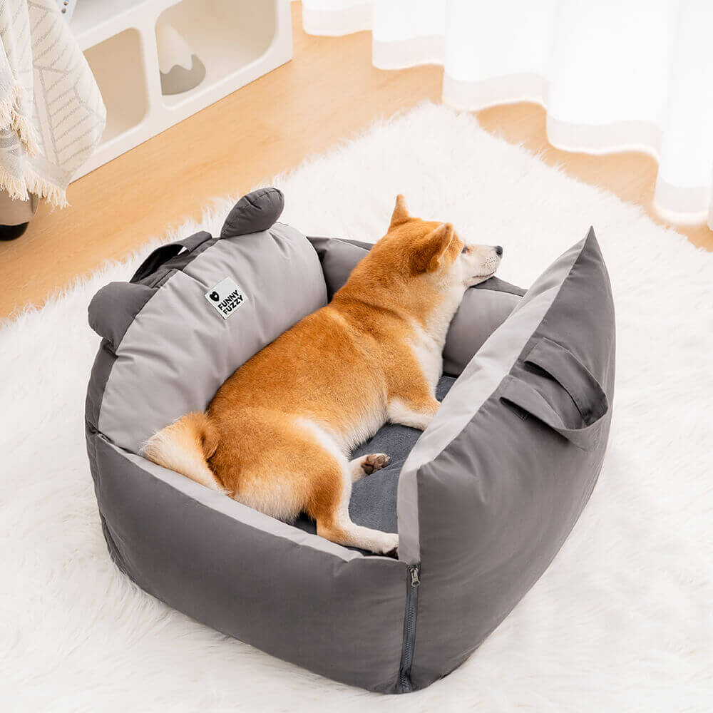 Safe Dog Car Seat with Protective Cushions