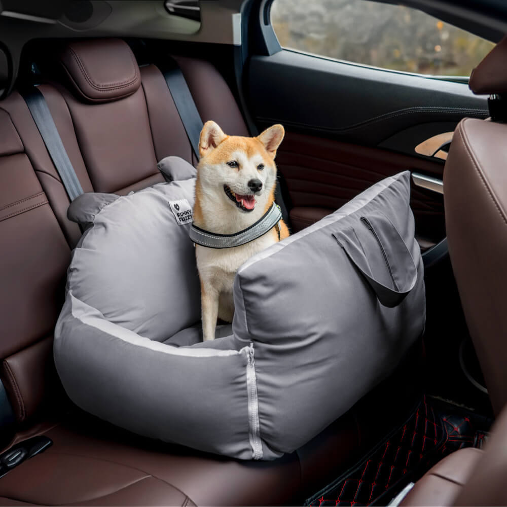 Safe Dog Car Seat with Protective Cushions