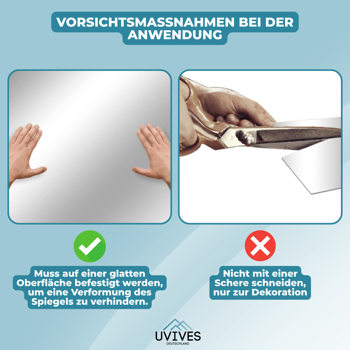 Safe Mirror – Easy to Stick