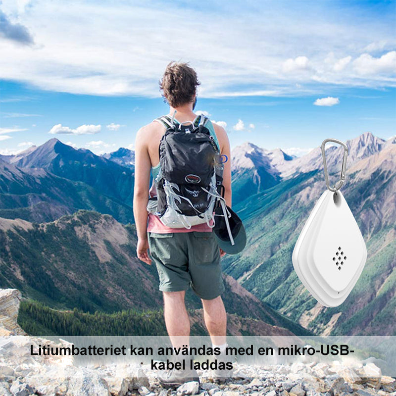 Safe Ultrasonic Tick Repeller for Pets in White and Black