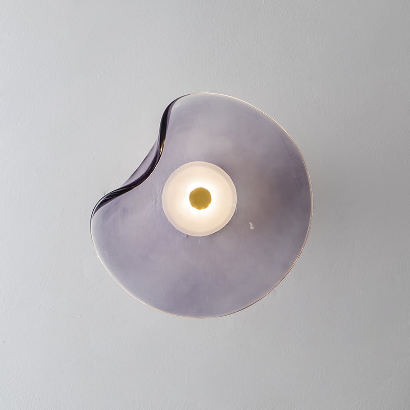 Sculptural Glass Wall Lamp - Modern LED Wall Light - Stylish Interior Lighting - Image 5