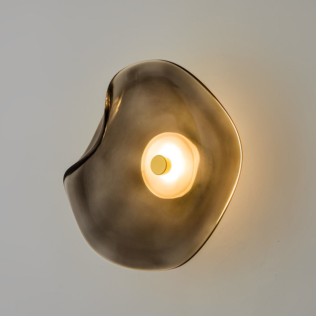 Sculptural Glass Wall Lamp - Modern LED Wall Light - Stylish Interior Lighting - Image 6