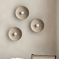 Sculptural Wooden Wall Lamp - Minimalist Design - Modern Wall Sconce