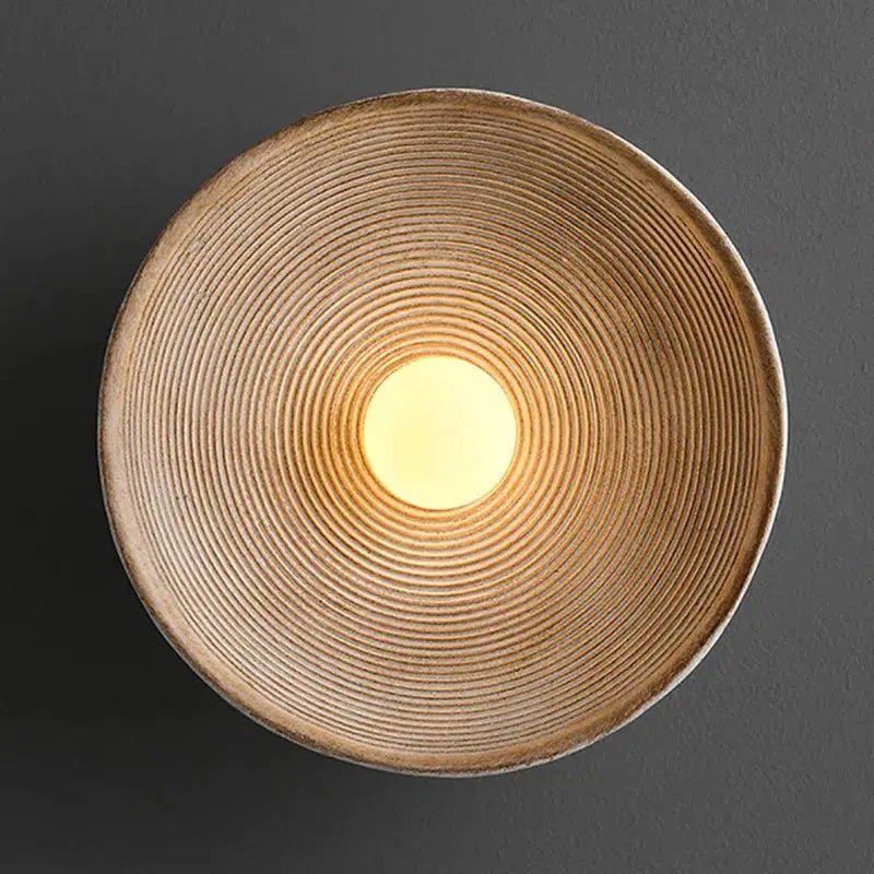 Sculptural Wooden Wall Lamp - Minimalist Design - Modern Wall Sconce - Image 4