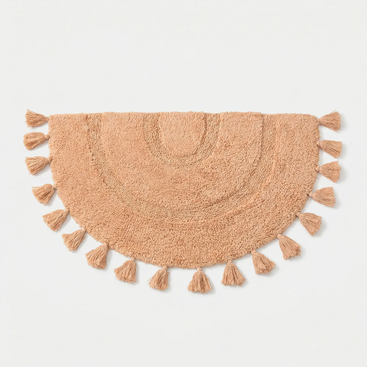Semicircular Fringed Rug