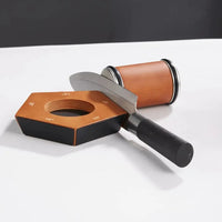 Sharpening Stone - Wooden Hexagon - Kitchen Tool