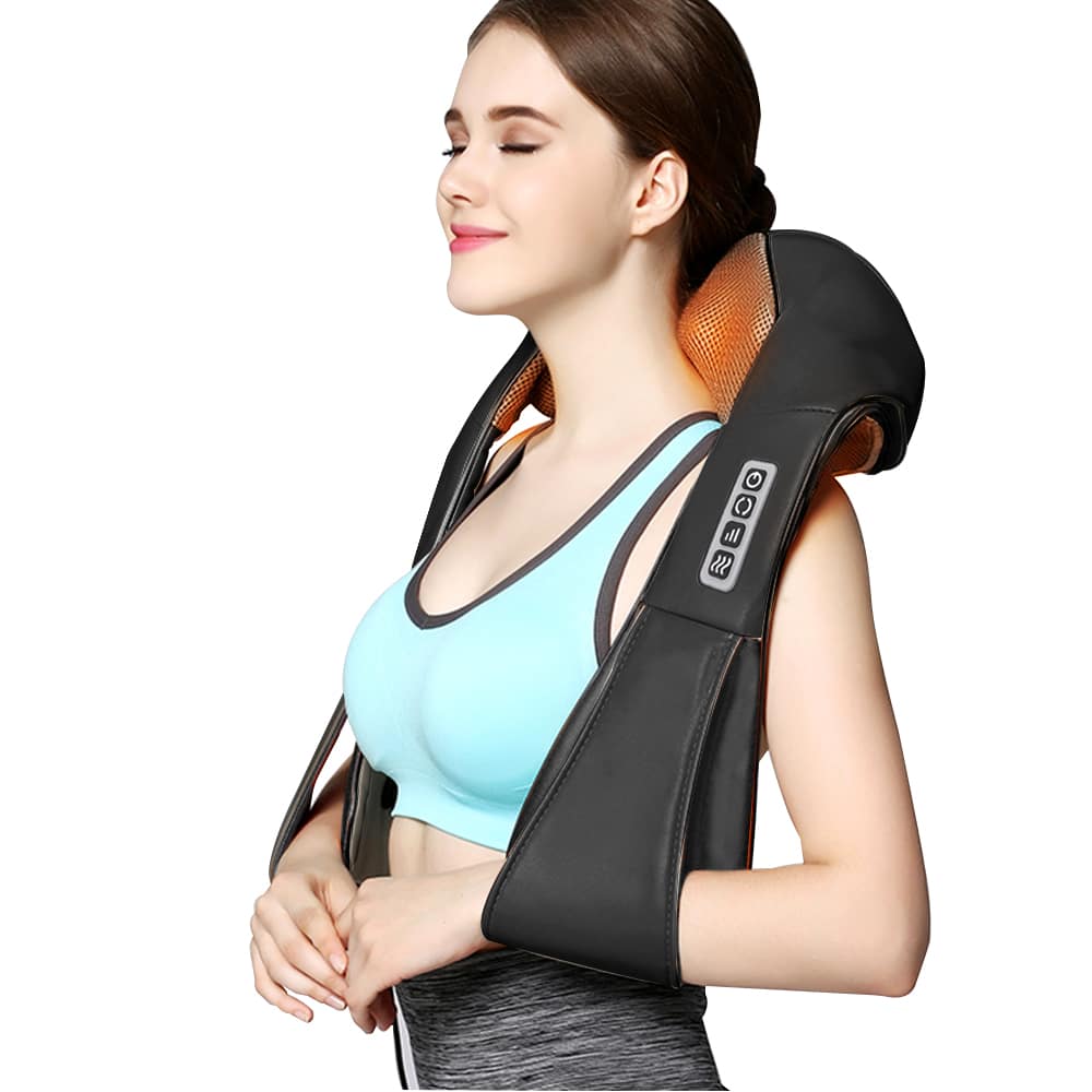 Shiatsu Massage Pillow with Heat for Neck, Shoulder & Back (V2)