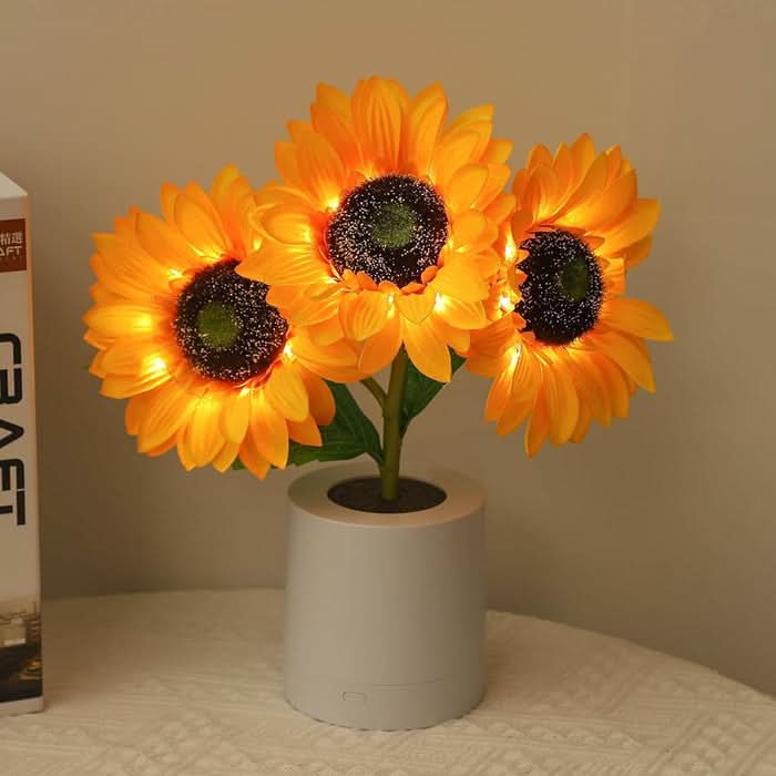 Shimmering Sunflower LED Table Lamp