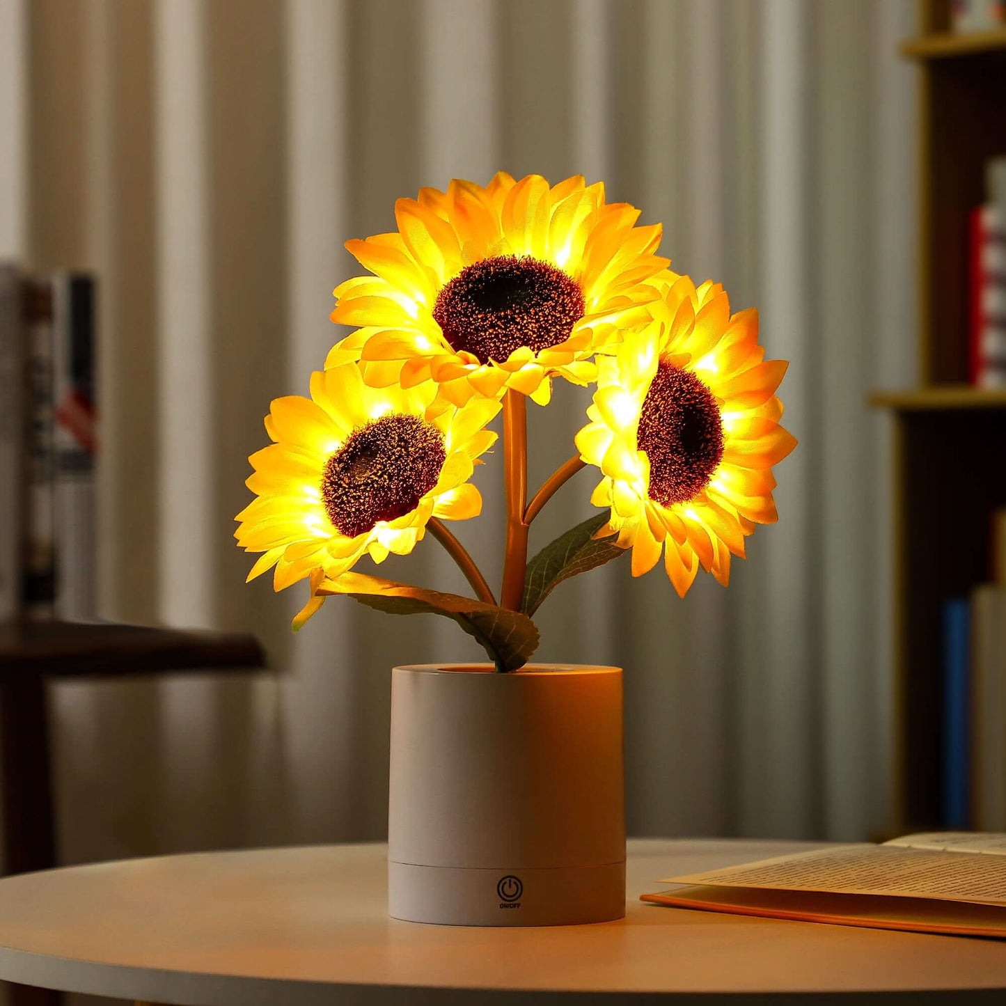 Shimmering Sunflower LED Table Lamp