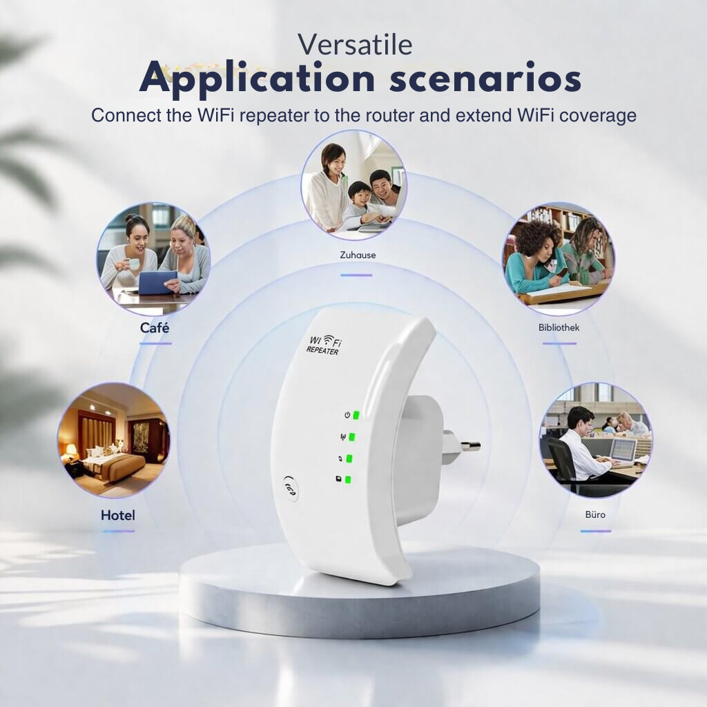 Signal Booster | Extended Range | Easy Plug and Play Setup | WiFiora