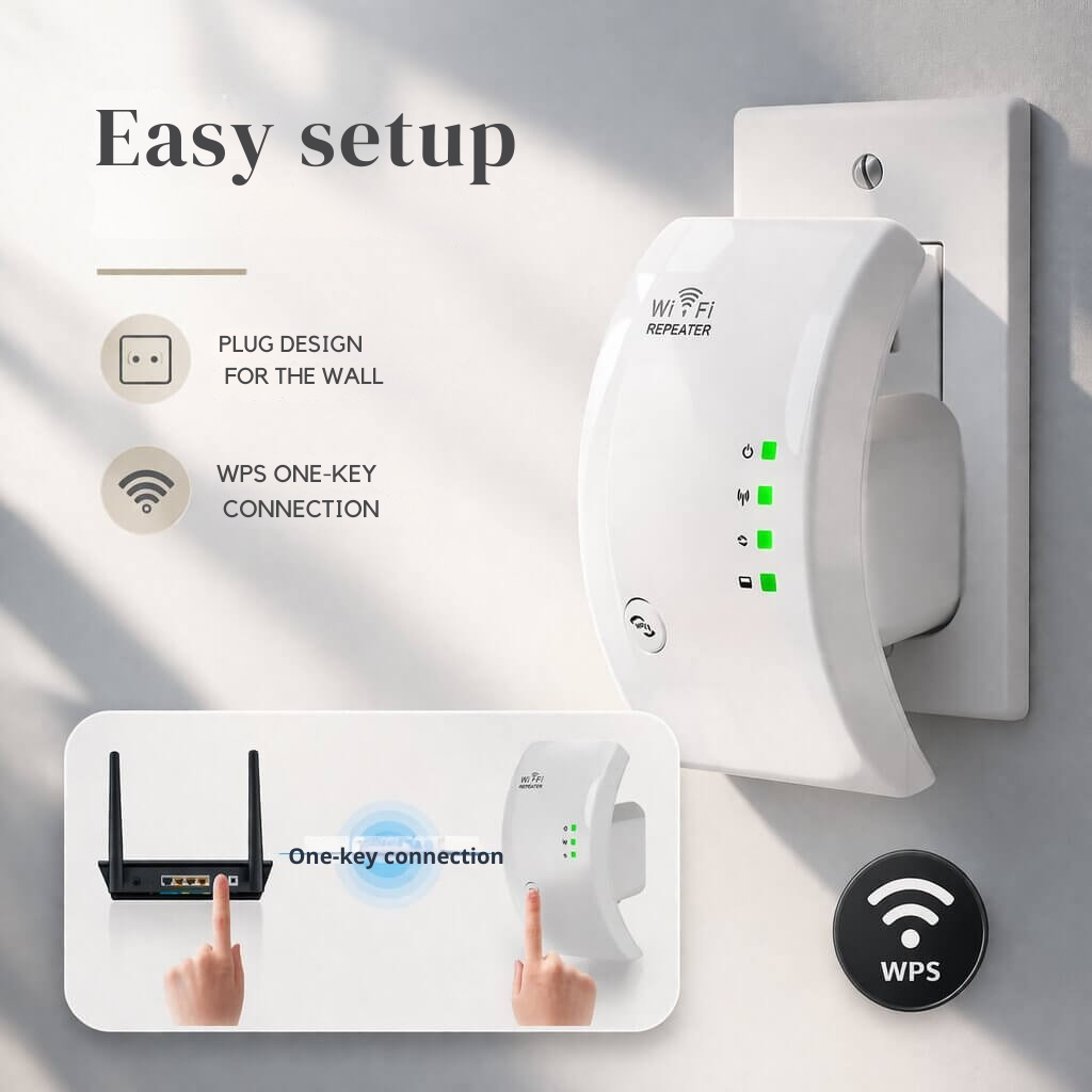 Signal Booster | Extended Range | Easy Plug and Play Setup | WiFiora