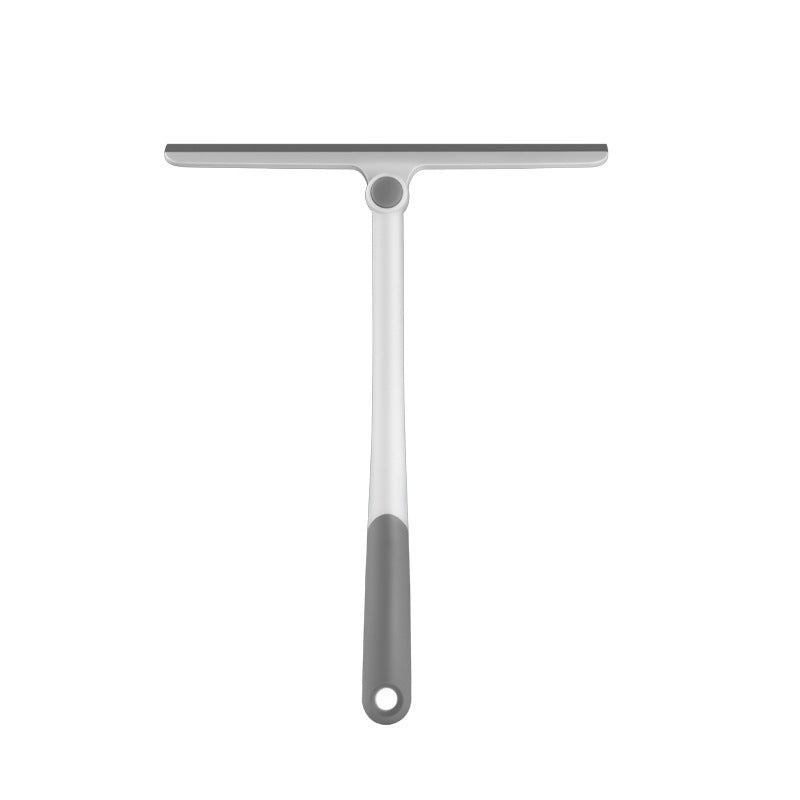Silicone Blade Window and Shower Squeegee with Pivoting Joint and Ergonomic Non-Slip Handle