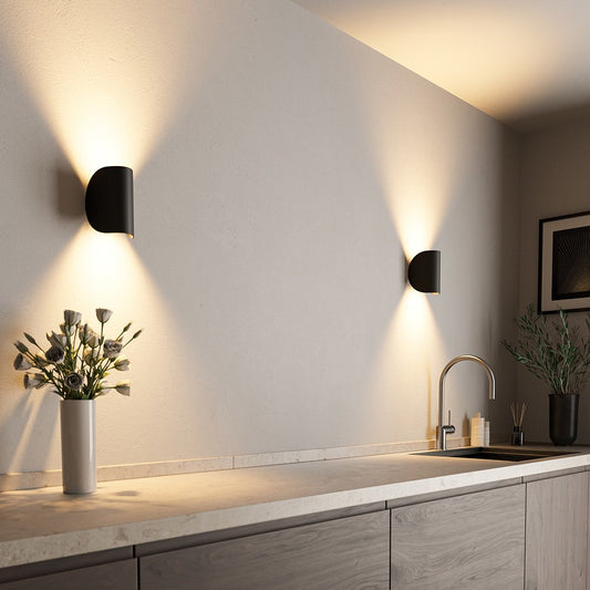 Sleek Aluminium Wall Light - Modern Up Down Lighting - Indoor & Outdoor - Image 1