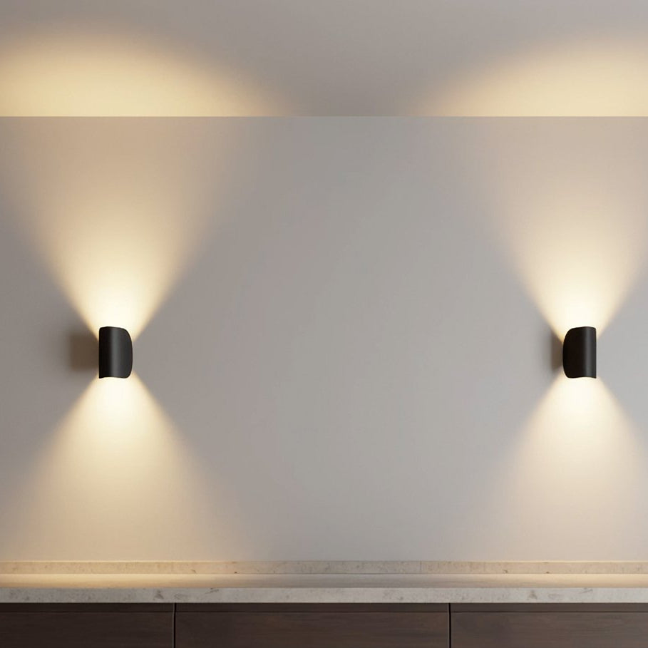 Sleek Aluminium Wall Light - Modern Up Down Lighting - Indoor & Outdoor - Image 2