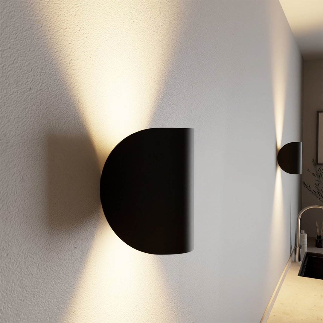 Sleek Aluminium Wall Light - Modern Up Down Lighting - Indoor & Outdoor - Image 4