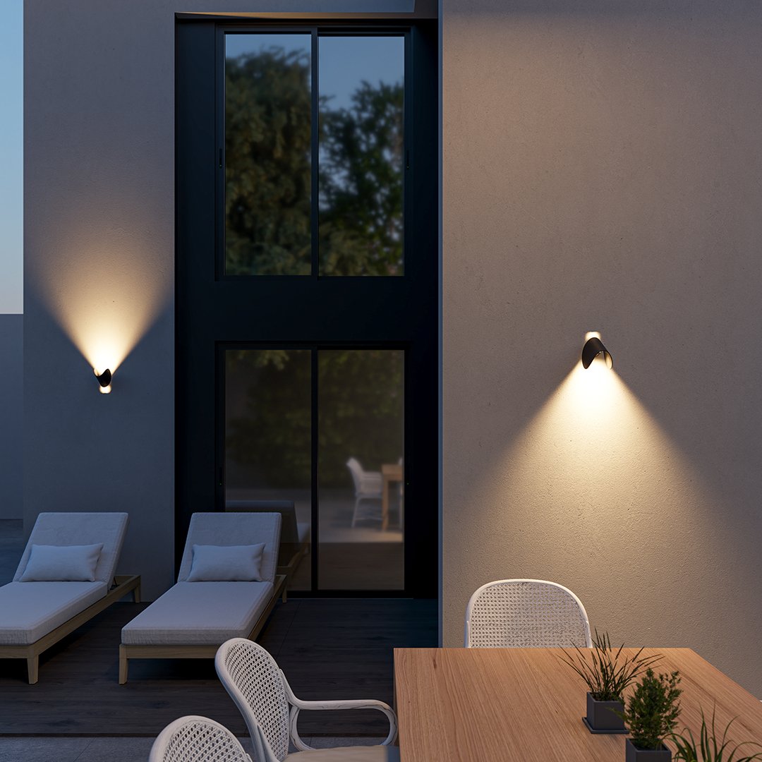 Sleek Aluminium Wall Light - Modern Up Down Lighting - Indoor & Outdoor - Image 5