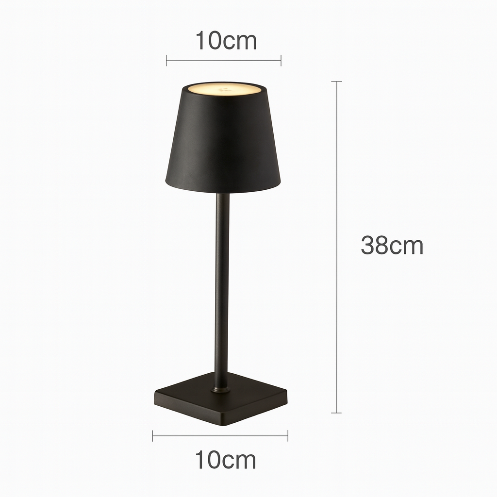 Sleek Metal Table Lamp - Modern Accent Lighting - Scandinavian Style - Image 3
