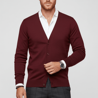 Slim-Fit Long-Sleeved Cardigan