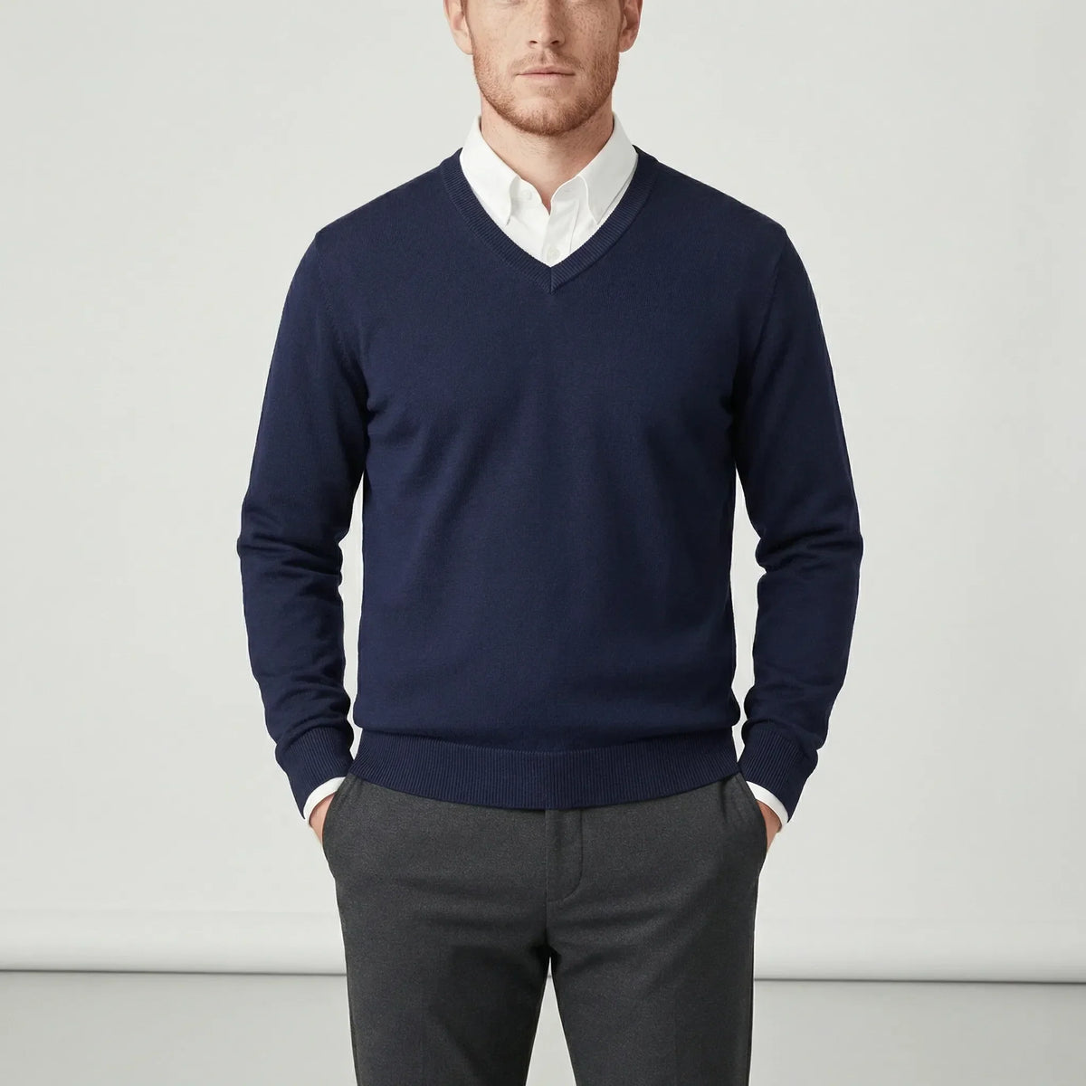 Slim-Fit V-Neck Sweater