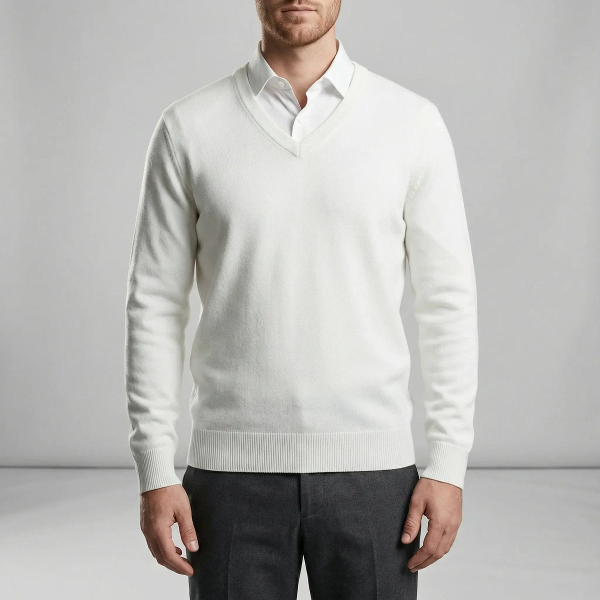 Slim-Fit V-Neck Sweater