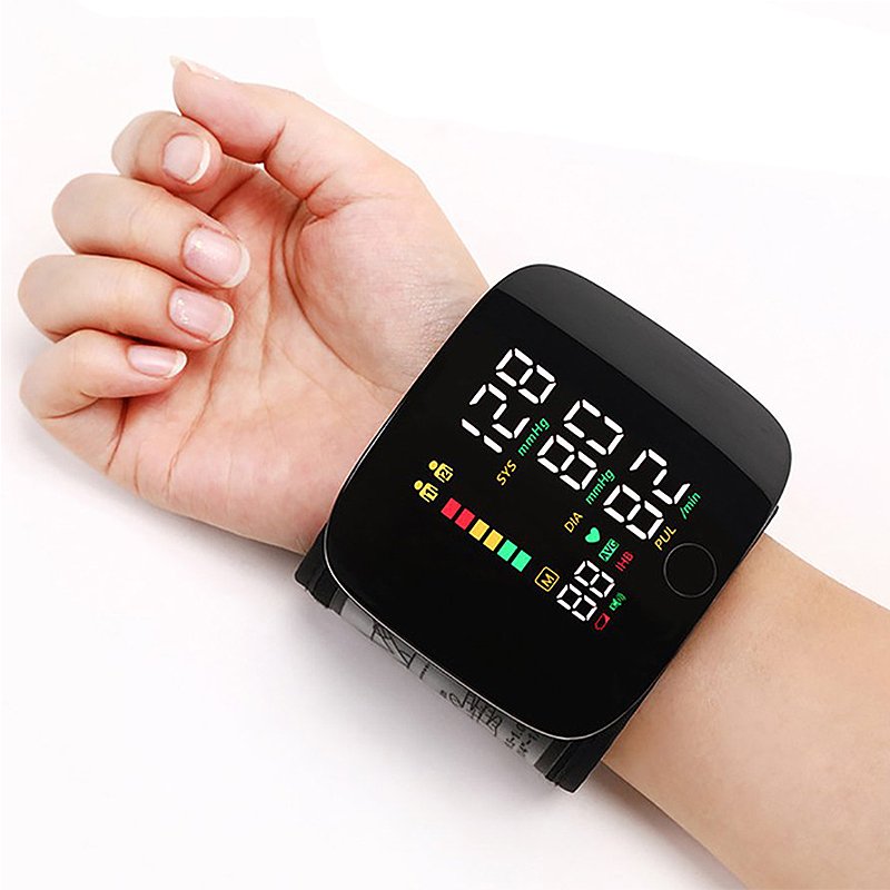 Smart Wrist Blood Pressure Monitor with Voice Alerts