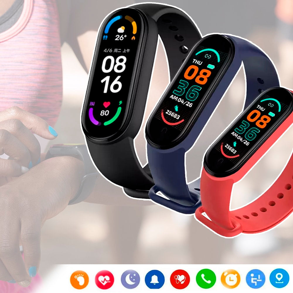 Smartwatch with Heart Rate and Blood Pressure Monitor (Water and Dust Resistant)