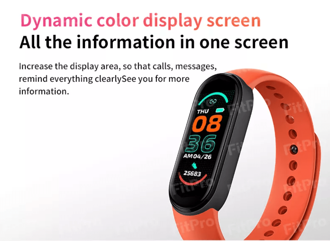 Smartwatch with Heart Rate and Blood Pressure Monitor (Water and Dust Resistant)