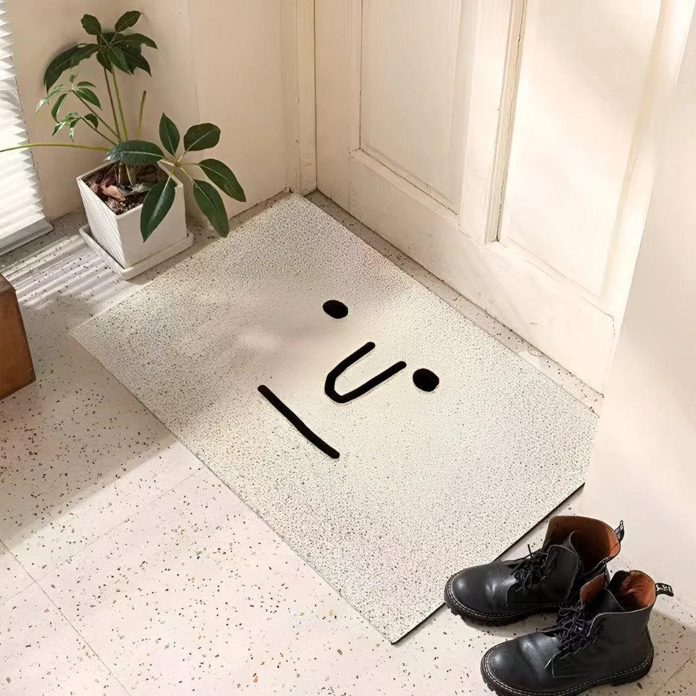 Smiley Face Doormat - Non-Slip Entrance Mat - Playful Indoor/Outdoor Rug - Image 3