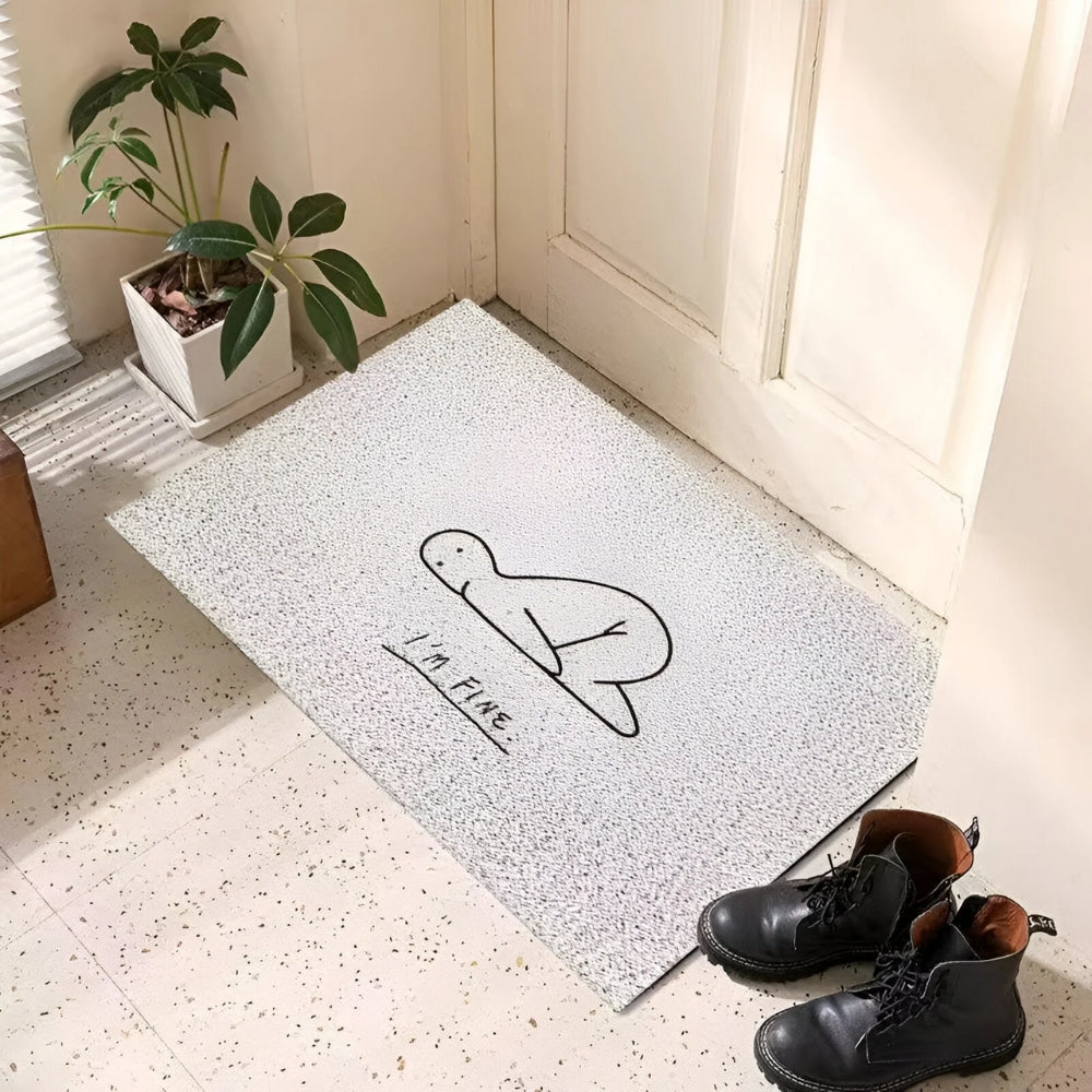 Smiley Face Doormat - Non-Slip Entrance Mat - Playful Indoor/Outdoor Rug - Image 4
