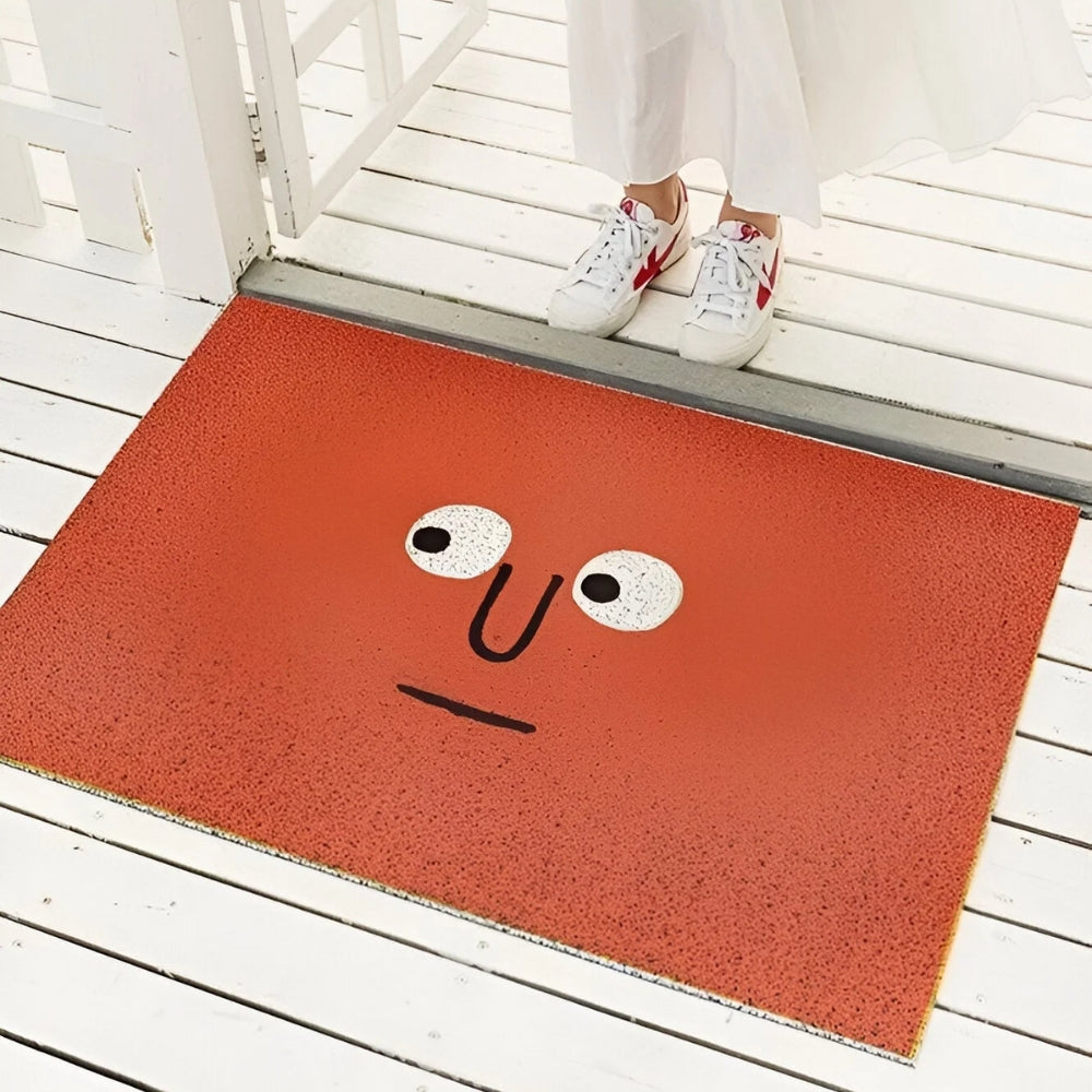 Smiley Face Doormat - Non-Slip Entrance Mat - Playful Indoor/Outdoor Rug - Image 7