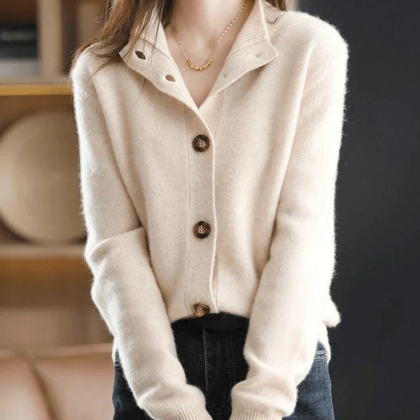 Soft Cashmere Relaxed-Fit Cardigan | Ideal for Autumn Evenings
