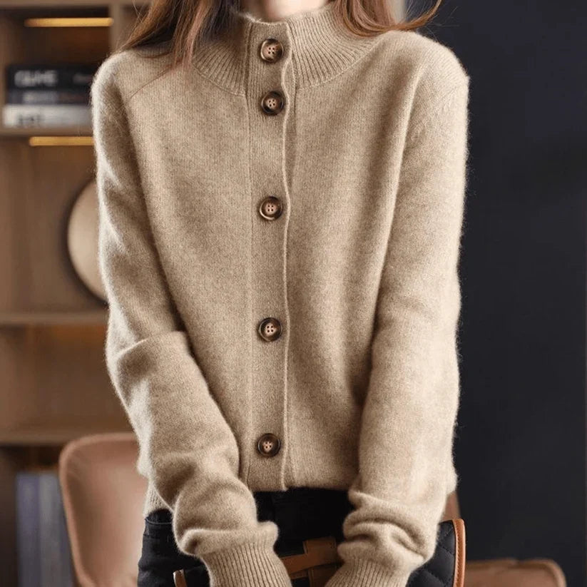 Soft Cashmere Relaxed-Fit Cardigan | Ideal for Autumn Evenings